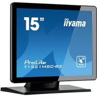 iiyama ProLite T1521MSC-B2 15" Moniteur tactile Noir, 1x HDMI, 1x VGA