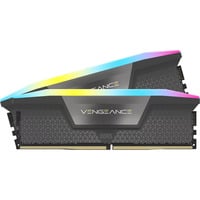 Corsair 32 Go DDR5-6000 (2x 16 Go) Kit, Mémoire vive Gris, CMH32GX5M2F6000Z36, Vengeance RGB, XMP, EXPO