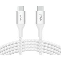 Belkin BoostCharge USB-C - 240 W, Câble Blanc