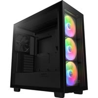 NZXT H7 Elite (2023) boîtier midi tower Noir (Mat) | 2x USB-A | 1x USB-C | RGB | Verre Trempé