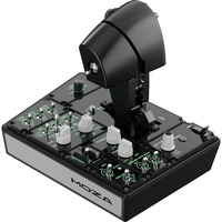 MOZA MTP Throttle, Régulateur de poussée Noir, Noir, Métal, 15 bit, 277 mm, 194 mm, 216 mm