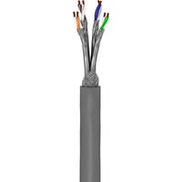goobay Câble réseau RJ-45 S/FTP Cat.6a Gris, 50 mètres, sans fiche