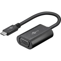 goobay Adaptateur USB-C vers VGA Noir, 0,2 mètre