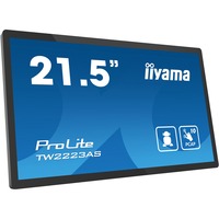 iiyama ProLite TW2223AS-B2, Affichage public Noir (Mat), Tactile, HDMI, Audio, USB, LAN, Android, Bluetooth