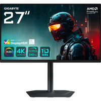GIGABYTE MO27U2 27" 4K Ultra HD Moniteur gaming Noir, 1x DisplayPort, 2x HDMI, 1x USB-C, 2x USB-A, 240 Hz