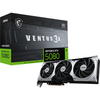 MSI GeForce RTX 5080 16G VENTUS 3X OC PLUS, Carte graphique 1x HDMI, 3x DisplayPort