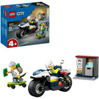 LEGO City - Poursuite avec la moto de police, Jouets de construction 60455