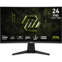 MSI MAG 245C X24 23.6" Moniteur gaming incurvé Noir, 1x DisplayPort, 2x HDMI, 240 Hz