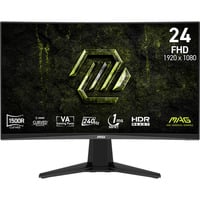 MSI MAG 245C X24 23.6" Moniteur gaming incurvé  Noir, 2x HDMI, DisplayPort, 240 Hz