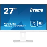 iiyama ProLite XUB2797QSN-W2 27" Moniteur Blanc, 2x DisplayPort, 1x HDMI, 2x USB-C, 2x USB-A, 1x RJ-45