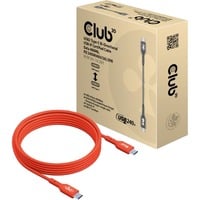 Club 3D Câble USB-C certifié Orange, 2 mètres, 240 W