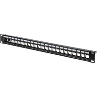 Digitus Panneau de brassage 19" 24 ports 1U modulaire Noir