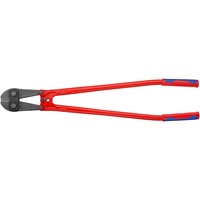KNIPEX Coupe-boulons 71 72 910, Tenailles de cran Rouge/Bleu, Couteau en fonte, charnière vissée