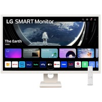 LG 32SR50F-W Moniteur intelligent Full HD IPS avec webOS 32" Moniteur Blanc, HDMI, WiFi, Bluetooth, Sound, Smart