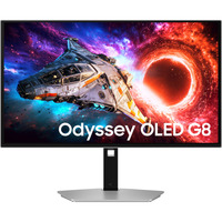 Samsung Odyssey OLED G8 G80SH 27" 4K Ultra HD Moniteur gaming Gris clair, 1x DisplayPort, 2x HDMI, 1x USB-C, 2x USB-A, 240 Hz, 2x HDMI, DisplayPort, 2x USB-A, USB-C, 240 Hz