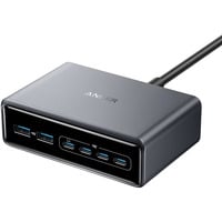 Anker 200W GaN Prime station de recharge Argent, 4x USB-C, 2x USB-A