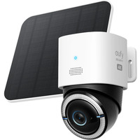 Eufy 4G LTE Cam S330, Caméra de surveillance Blanc, 4K UHD, 8x zoom hybride, 4G LTE, 360° PTZ