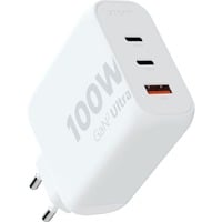 Xtorm 100W GaN² Ultra chargeur Blanc, 2x USB-C, 1x USB-A