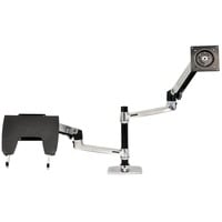 Ergotron LX Dual Stacking, Support de moniteur Argent