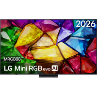 LG Mini RGB evo AI MRGB88 86" 4K Ultra HD TV LED Noir, 3x HDMI, USB, Optique, Bluetooth, LAN, WLAN, CI+, HDR10, Dolby Vision