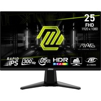 MSI MAG 255XF 24.5" Moniteur gaming Noir, 1x DisplayPort, 2x HDMI, 300 Hz