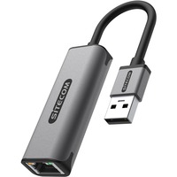 Sitecom USB-A > Ethernet 1 Gigabit, Adaptateur Gris, 0,15 mètres