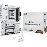 ASUS X870 MAX GAMING WIFI7 W carte mère socket AM5 Blanc