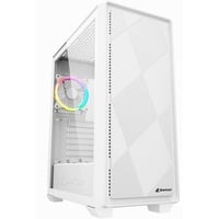 Sharkoon VS8 RGB Blanc boîtier midi tower Blanc | 2x USB-A | 1x USB-C | RGB | Verre Trempé