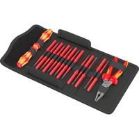 Wera Kraftform Kompakt VDE 17 extra slim 1, 16 pièces, Tournevis Rouge/Jaune