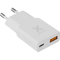 Xtorm 33W Go2 SlimLine chargeur Blanc, 1x USB-C, 1x USB-A