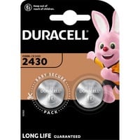 Duracell Pile bouton au lithium CR 2430, Batterie 2 unités