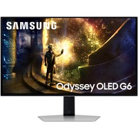 Samsung Odyssey OLED G6 G61SD 27" Moniteur gaming  Argent, 2x HDMI, 1x DisplayPort, USB-A, USB-B, 240 Hz