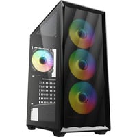 Sharkoon VK4 ARGB boîtier midi tower Noir | 2x USB-A | RGB | Verre Trempé