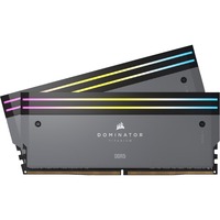 Corsair Dominator Titanium RGB 64 Go DDR5-6000 (2x 32 Go) mémoire vive Gris, CMP64GX5M2B6000Z30, XMP, EXPO