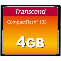 Transcend Carte CompactFlash 4 Go, Carte mémoire Noir