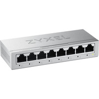 Zyxel 8-Port Unmanaged, Switch Argent, Non-géré, L2, Gigabit Ethernet (10/100/1000)