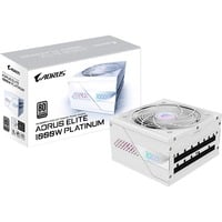 GIGABYTE GP-AE1000PM PG5 ICE, 1000 Watt alimentation  Blanc, 6x PCIe, 1x 12VHPWR, Gestion des câbles