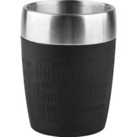 Emsa TRAVEL CUP Tasse Noir, Gobelet thermique Noir/en acier inoxydable, Unique, 0,2 L, Noir