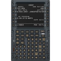 MOZA MB7F Flight Computer Display, Tableau de bord Noir
