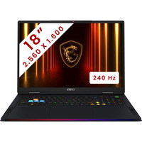 MSI Raider A18 HX (A8WHG-285BE) 18" PC portable gaming  Noir | Ryzen 9 8940HX | RTX 5070 Ti | 32 Go | 1 To SSD | 240 Hz