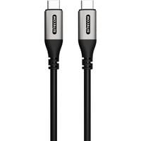 Sitecom USB-C to USB-C 240 Watt Power, Câble Noir, USB4, 80 Gbps, 8K@60Hz, 1 mètre
