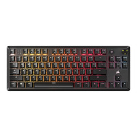 Corsair RGB clavier gaming mécanique Noir, Layout US (QWERTY), Corsair MLX Red v2, 80% (TKL)