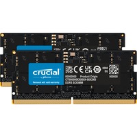 Crucial 64 Go DDR5-4800 (2x 32 Go) mémoire PC portable Noir, CT2K16G48C40S5, SO-DIMM