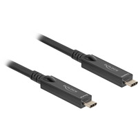 DeLOCK Câble USB-C optique actif 8K vidéo + données + PD Noir