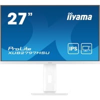 iiyama ProLite XUB2797HSU-W2 27" Moniteur  Blanc, 100 Hz, HDMI, DisplayPort, USB, Adaptive Sync