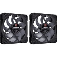 Noctua NF-A12x25 G2 PWM Sx2-PP ventilateurs de boîtier Noir, 2 pièces, 120 x 120 x 25 mm