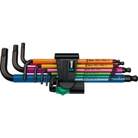 Wera 950/9 Hex-Plus Multicolore 1 Jeu de clés métriques, BlackLaser, Tournevis 9 pièces