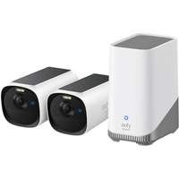 Eufy E40 2-Cam Kit, Caméra de surveillance Blanc, 2K, SolarPlus 2.0, HomeBase S380, IP66
