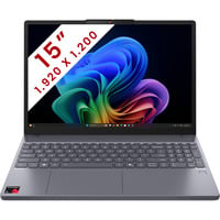 Lenovo IdeaPad Slim 3 15Q8X10 (83N3007PMB) 15.3" PC portable Copilot+  Gris | Snapdragon X X1-26-100 | Qualcomm Adreno GPU | 16 Go | SSD 1 To
