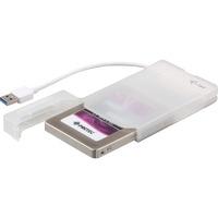 i-tec MySafe USB 3.0 Easy, Boîtier disque dur Blanc/transparent